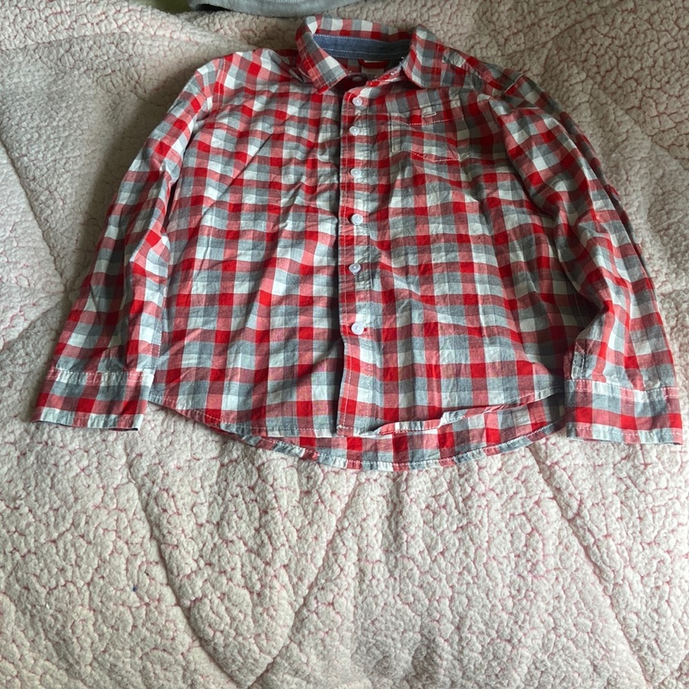 Boys plaid button down!